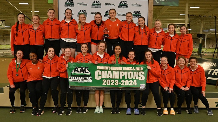Indoor Track sweeps team titles at AAC Championships